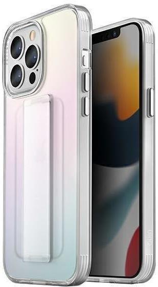 UNIQ HELDRO FREE YOUR GRIP WITH HELDRO FLEXGRIP BAND & WRIST STRAP FOR IPHONE 2021 13 PRO | IRIDESCENT